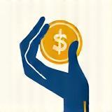 Debt collection icon or image representing money or finance